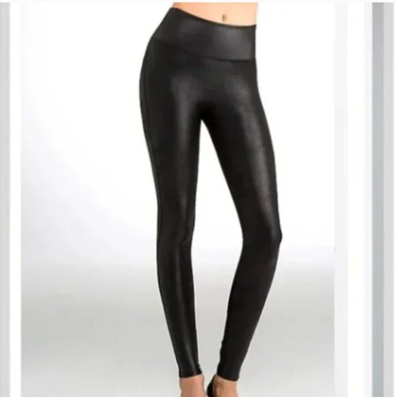SPANX Pants - SPANX Ready To Wow Faux Leather Legging Black M 2437
